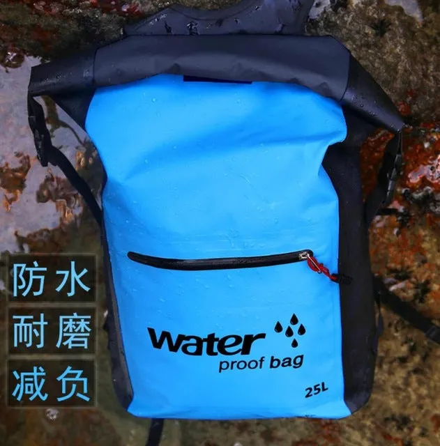 25L Dry Bag Waterproof Backpack Rucksack Storage Pack Sack Swimming Rafting Kayaking Camping Floating Sailing Canoe Boating