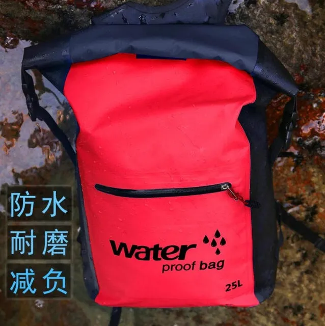 25L Dry Bag Waterproof Backpack Rucksack Storage Pack Sack Swimming Rafting Kayaking Camping Floating Sailing Canoe Boating