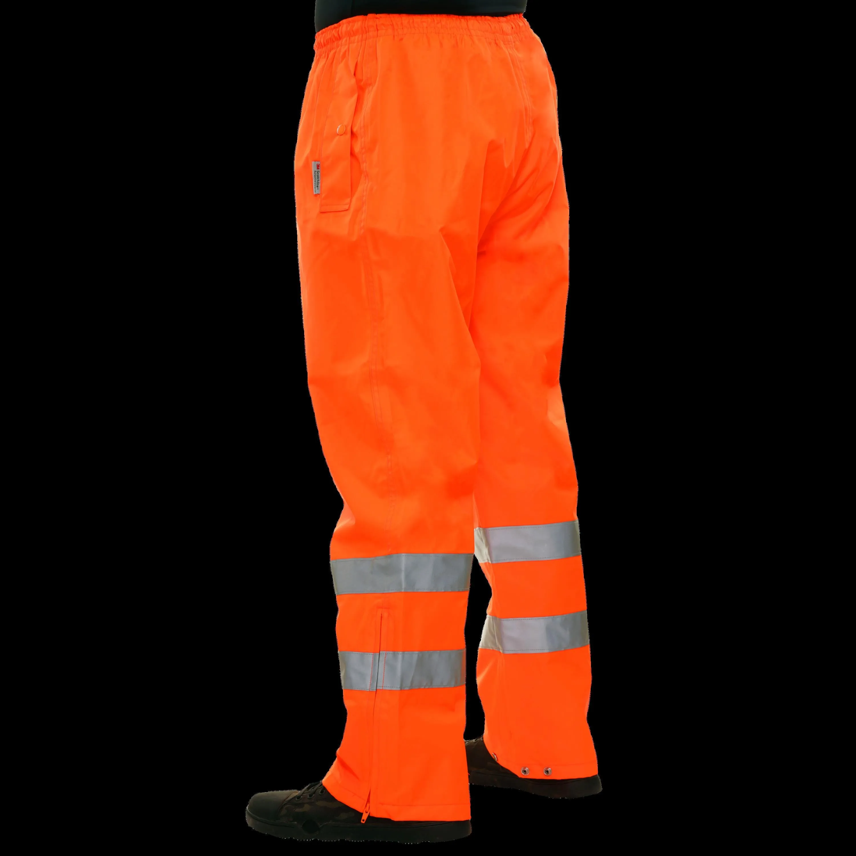 700STOR Safety Pants: Orange High Visibility Pants: Breathable Waterproof: ANSI E