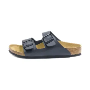 Birkenstock Flat Sandals Leather Black Colour For Kids