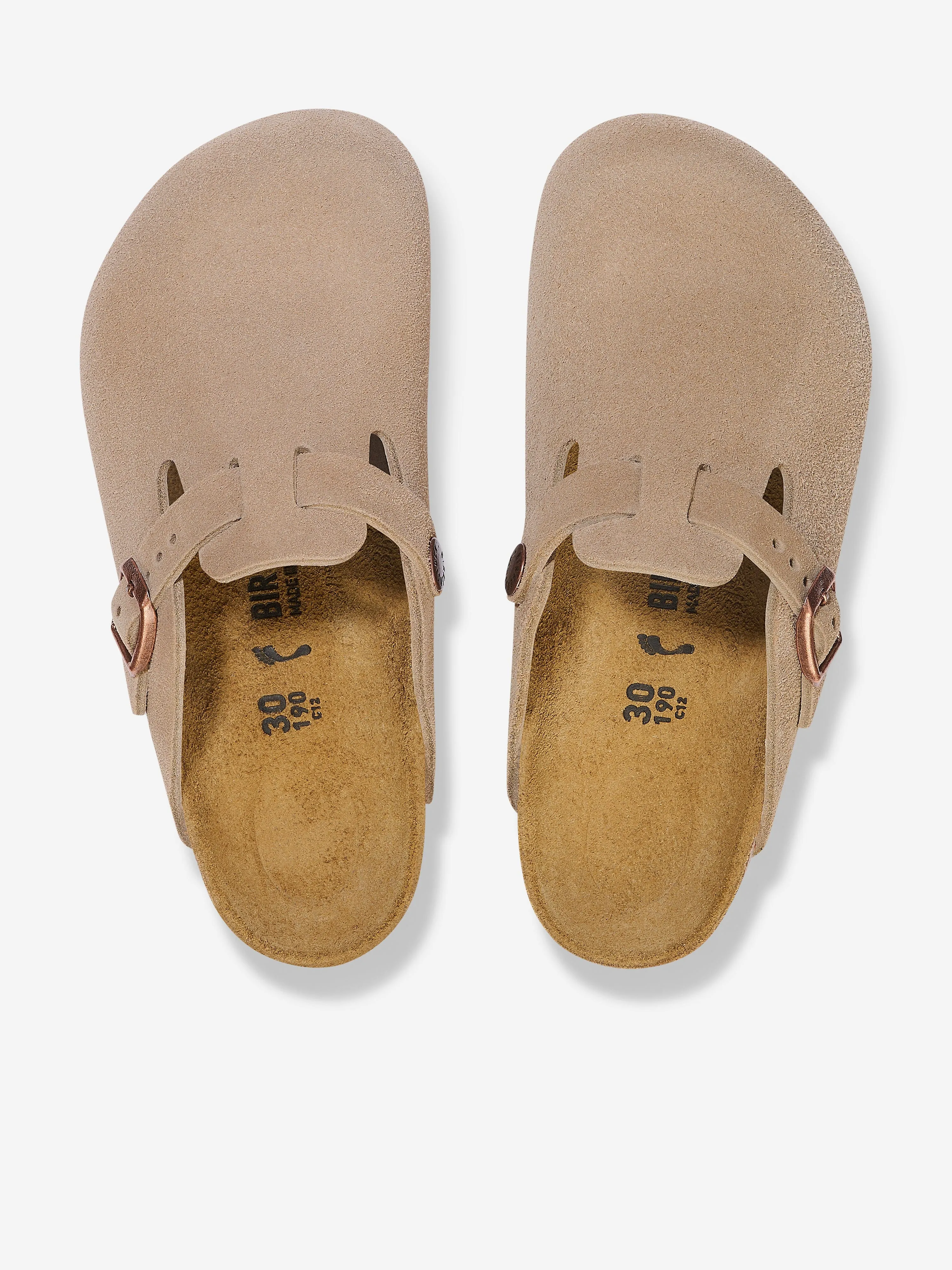 BIRKENSTOCK Kids Boston Clog Sandals in Beige