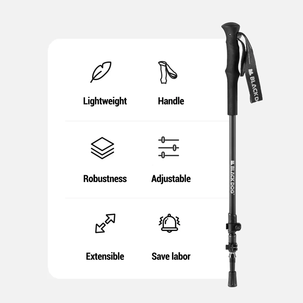 Black Dog Trekking Pole Aluminium Carbon Ultralight CBD2450DS014