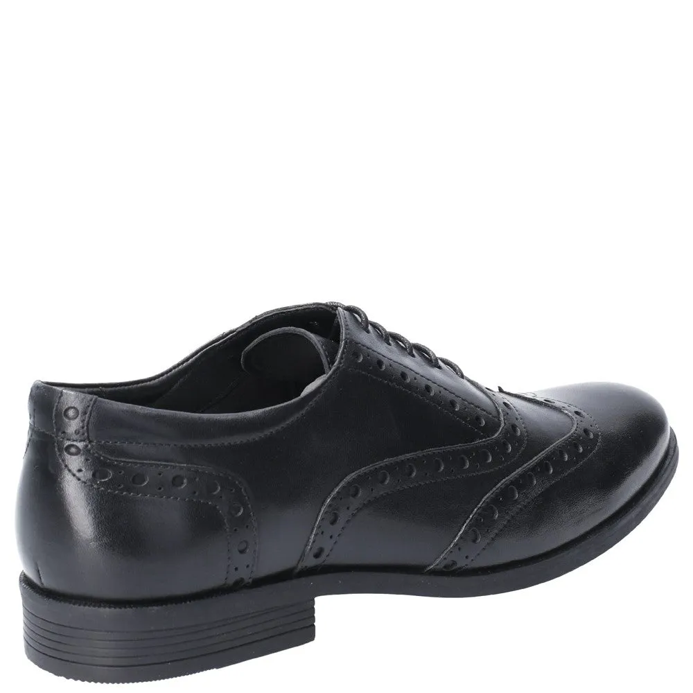 Black Oaken Lace-Up Brogues