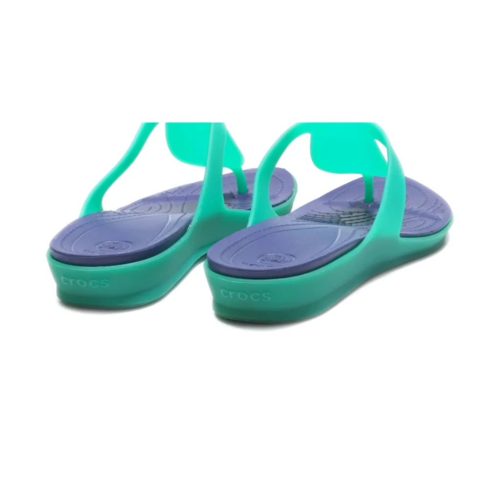 Crocs Flat Sandals Eva Green Colour For Women