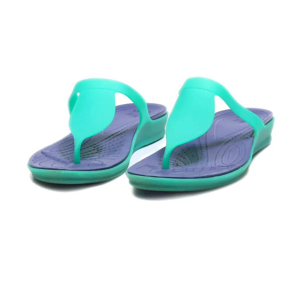 Crocs Flat Sandals Eva Green Colour For Women