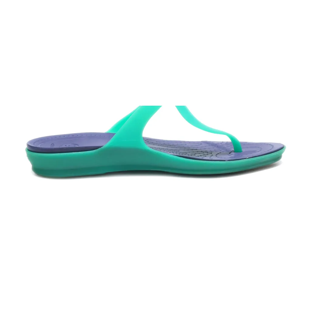 Crocs Flat Sandals Eva Green Colour For Women