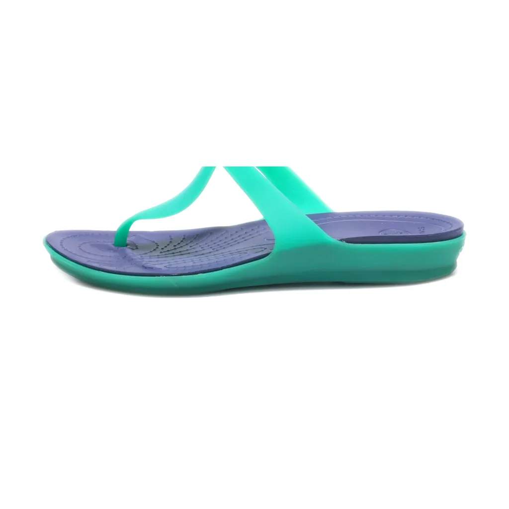 Crocs Flat Sandals Eva Green Colour For Women