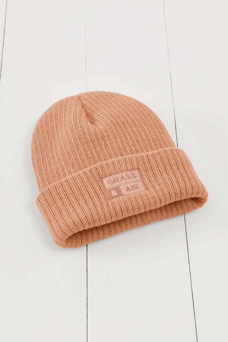 Grass & Air: Volcanic Orange Beanie Hat