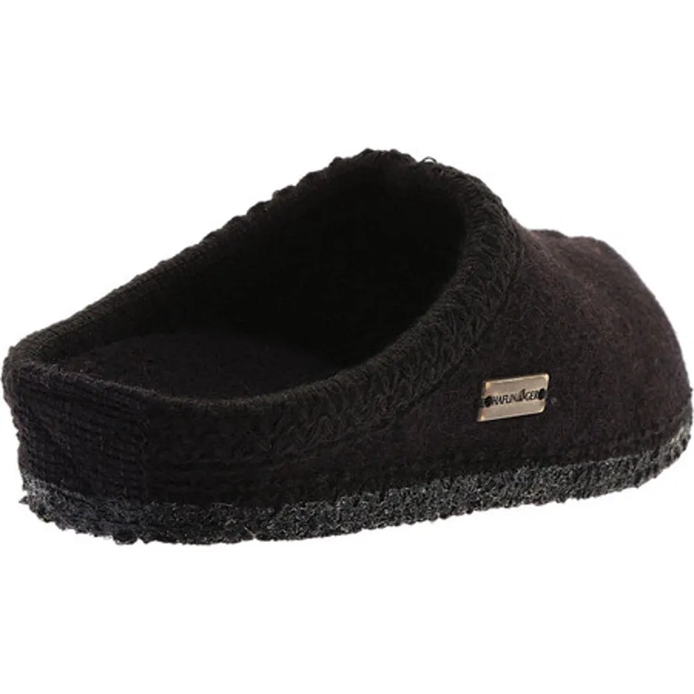 Haflinger-Gerda Hoehm AS Wool Slipper - 611002-3-BLACK