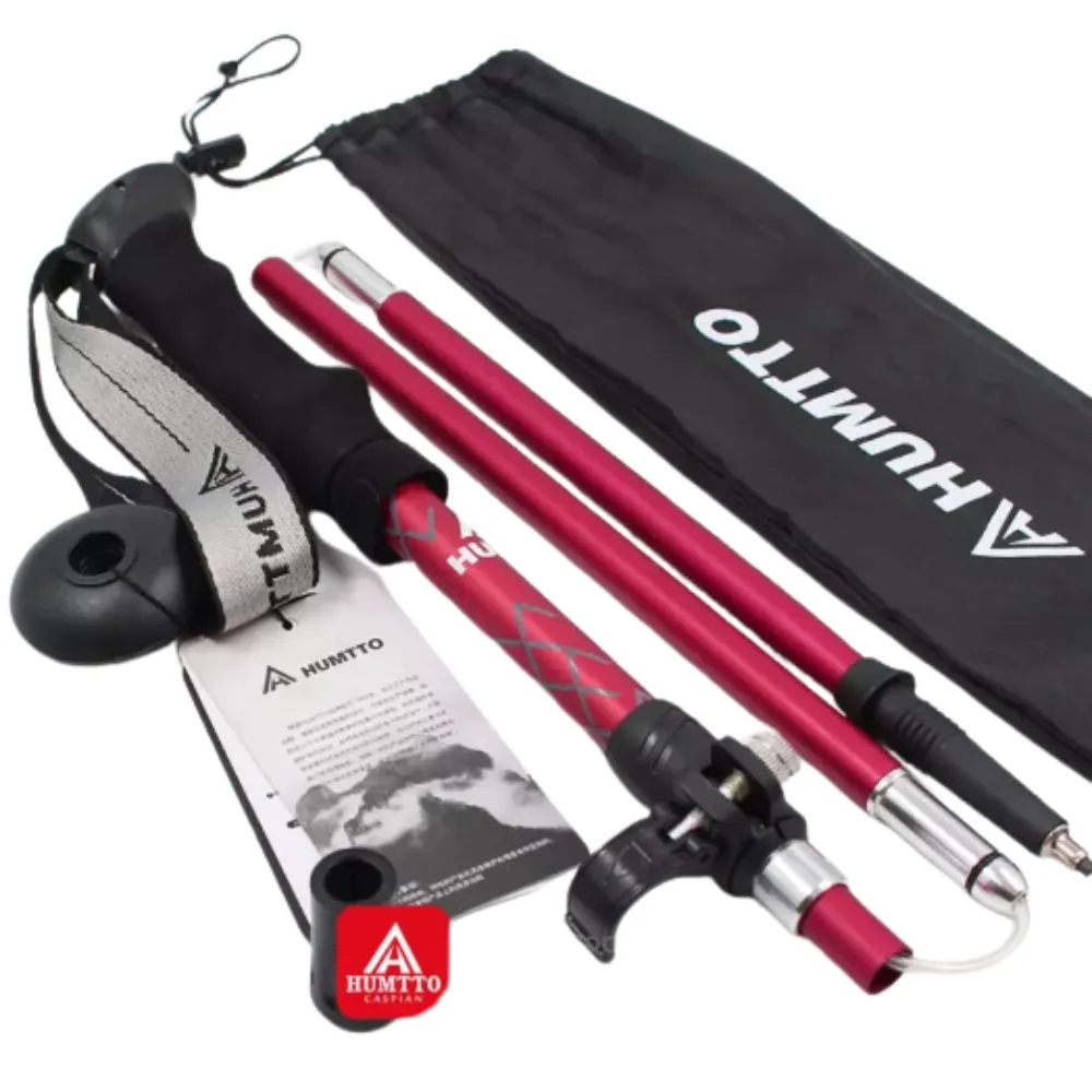 Humtto Telescopic Trekking Pole 1pc Red