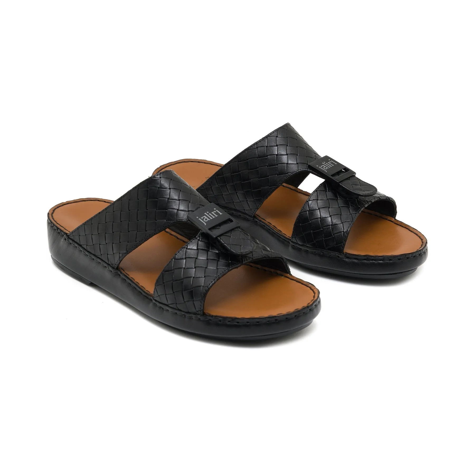 Javier Braided Black Sandal