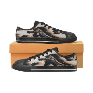 Kids Cheetah Print Canvas Low Top Shoes