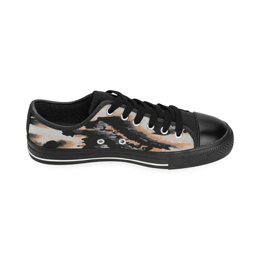 Kids Cheetah Print Canvas Low Top Shoes