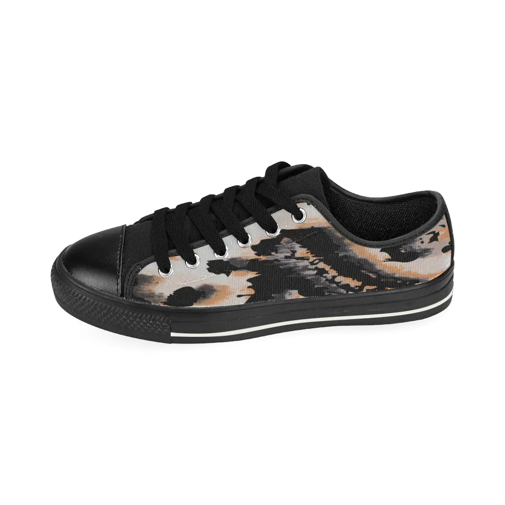 Kids Cheetah Print Canvas Low Top Shoes