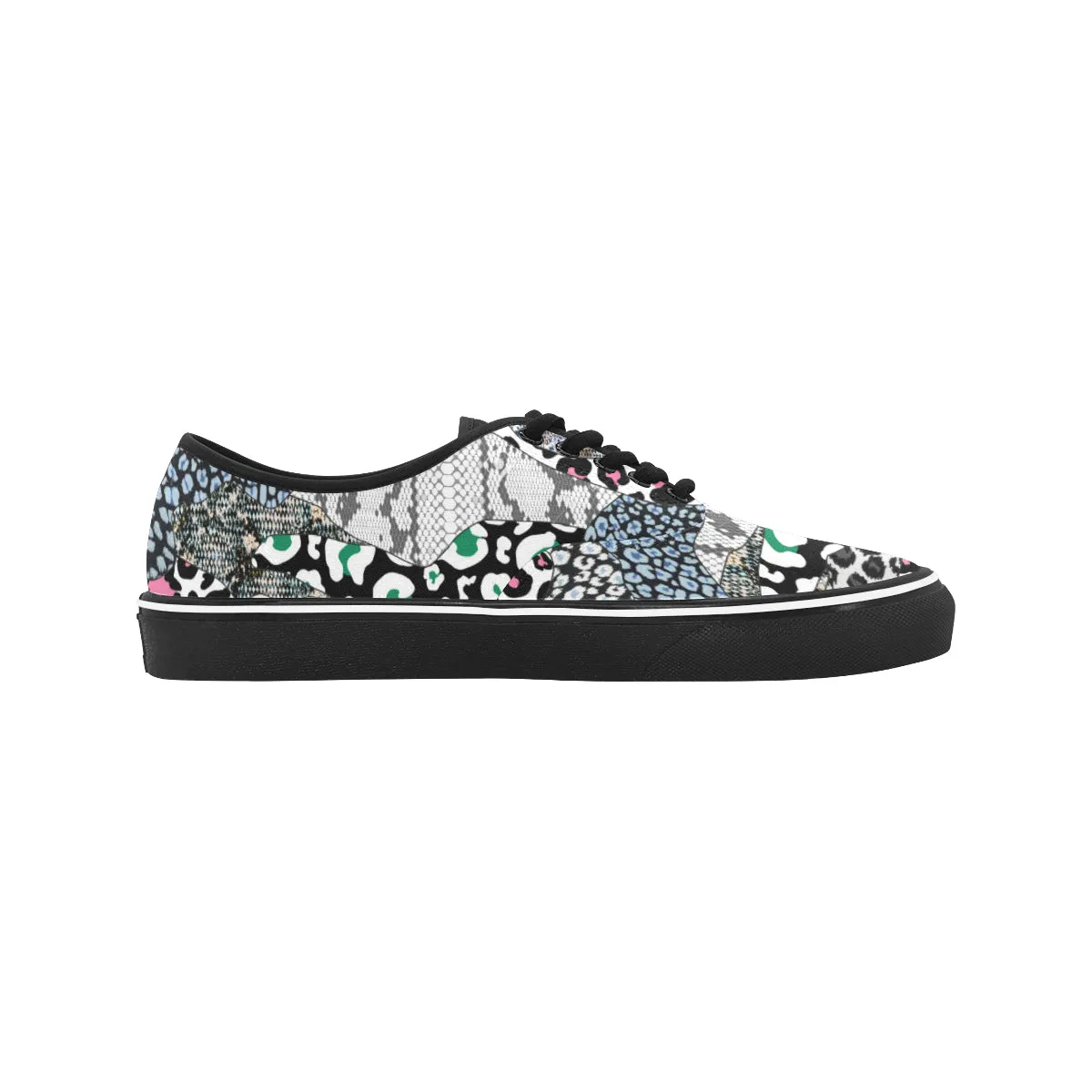 Men's Wild Animal Print Canvas Low Top Shoes