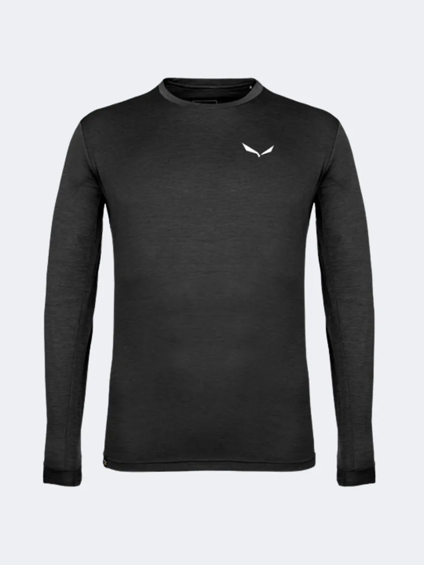 Salewa Puez Melange Dry Men Hiking Long Sleeve Black