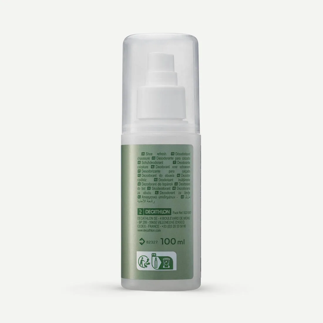 Shoe odour neutralising spray