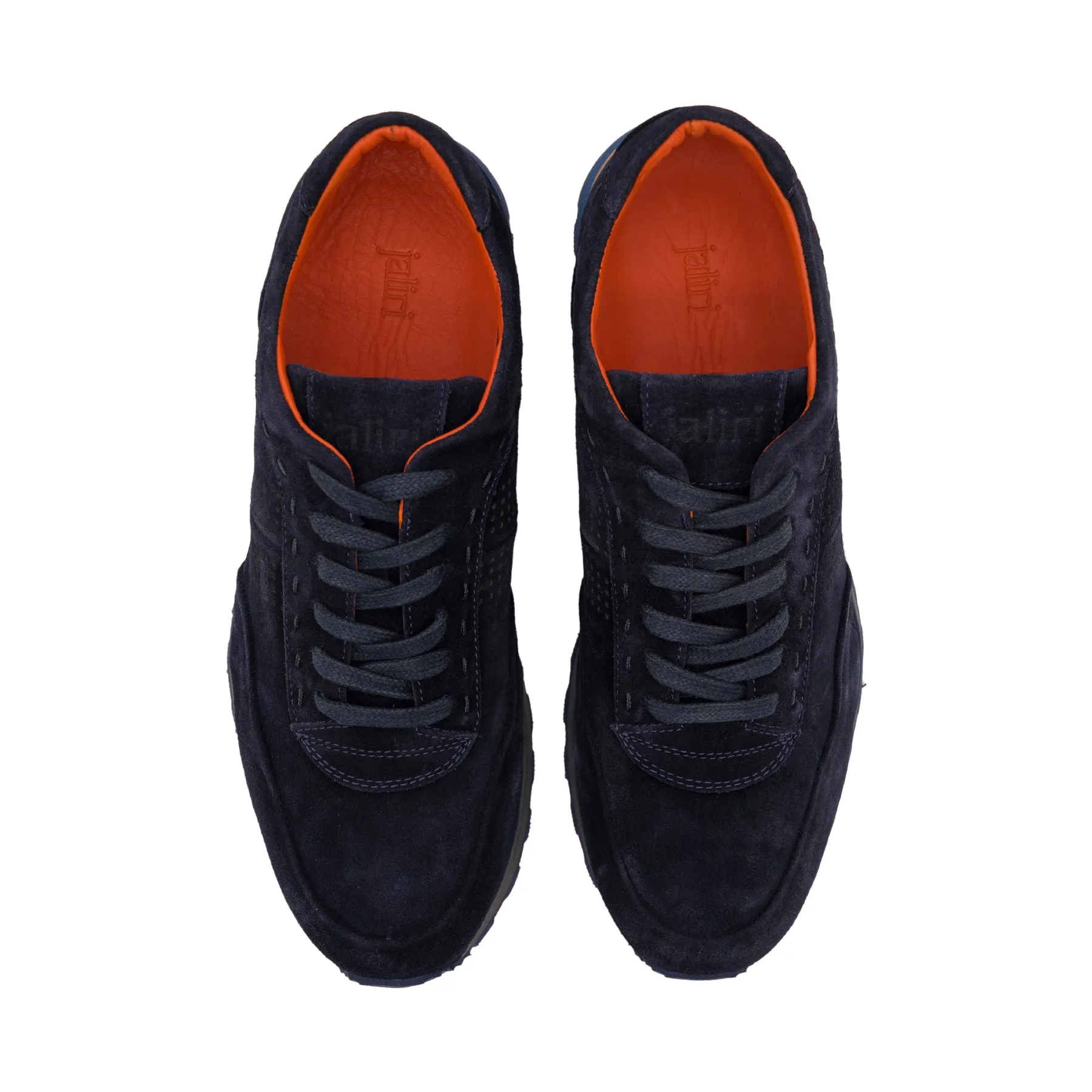 Stavros Navy Blue Suede Sneaker