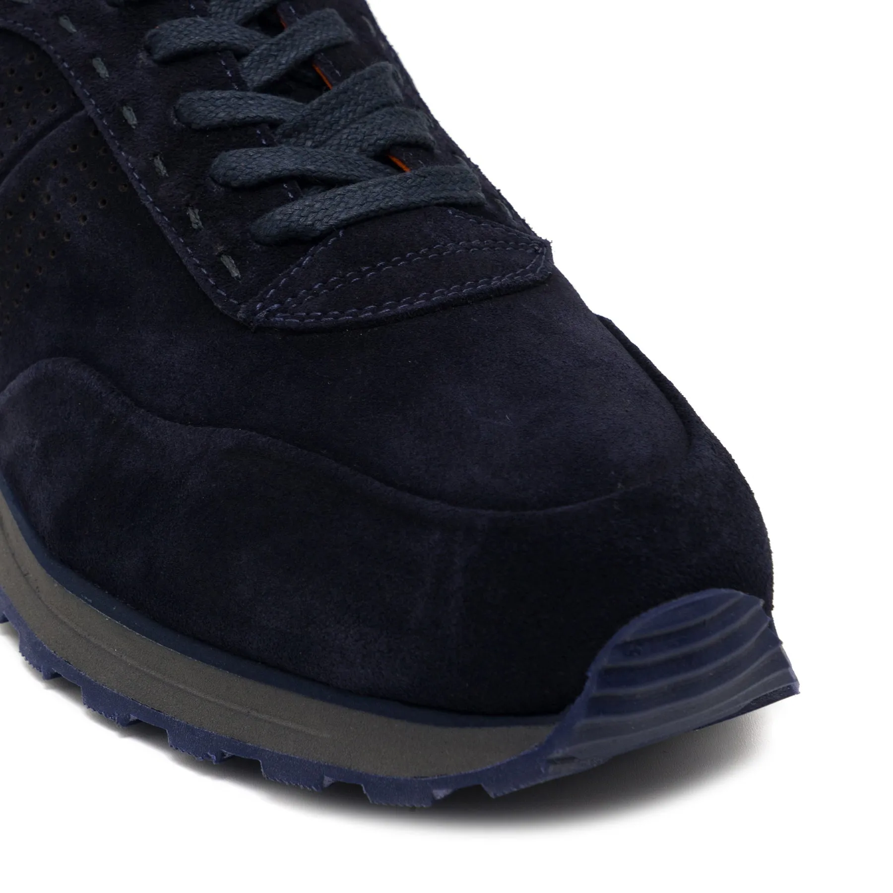 Stavros Navy Blue Suede Sneaker