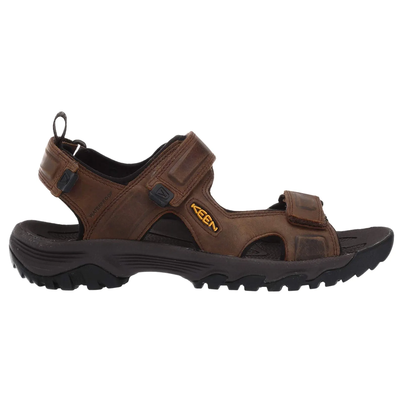 Targhee III Open Toe Leather Men's Hook and loop Sandals - UK 11 - US 12 Men - EU 46