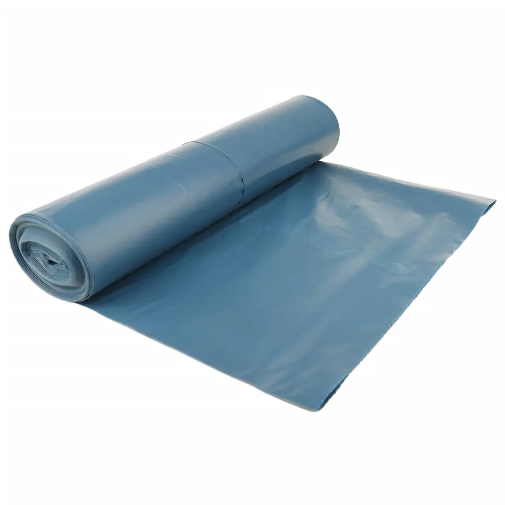 vidaXL Bin Bags 100 pcs Blue 120 L