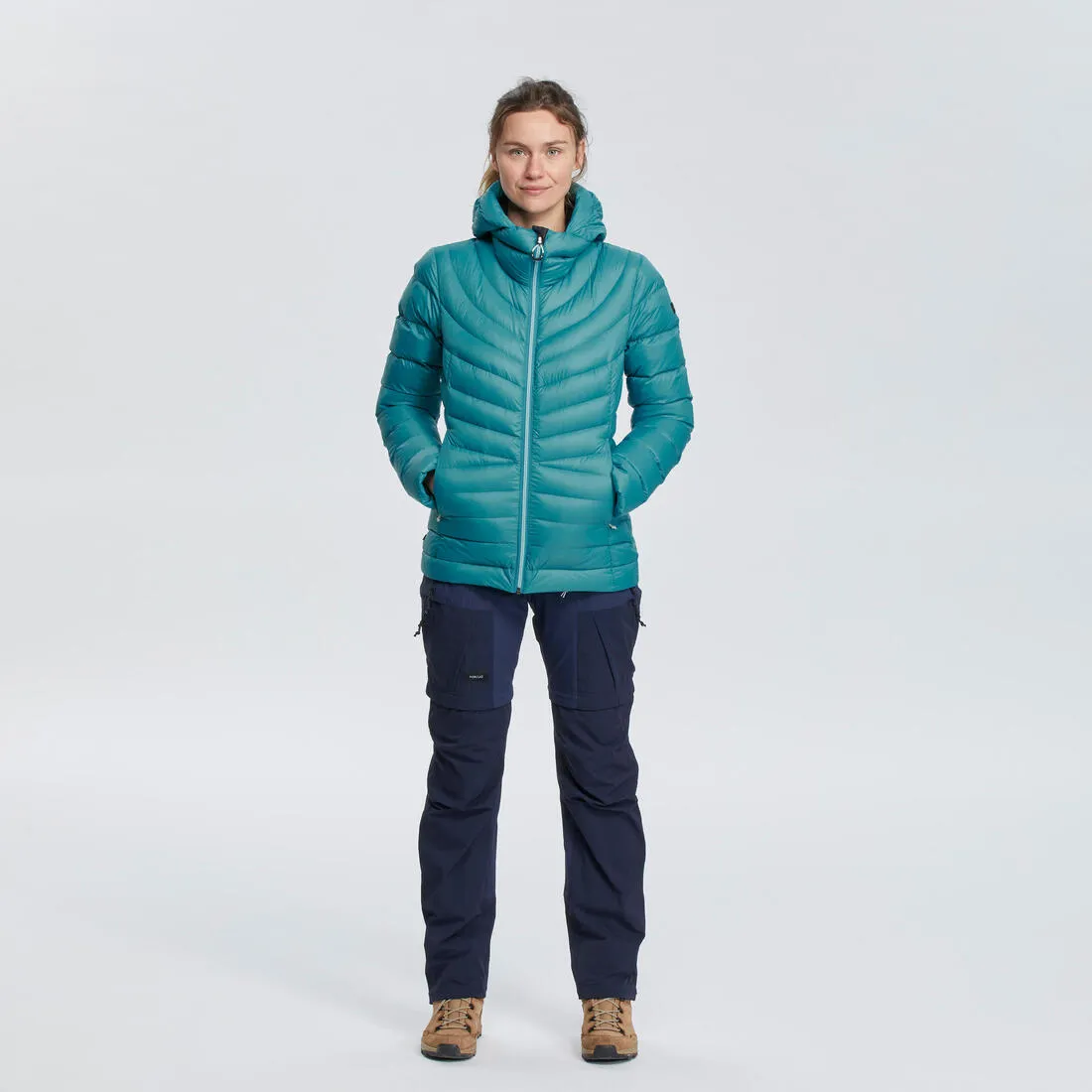 Women’s Mountain Trekking Down Jacket w/ Hood -10°C - MT500