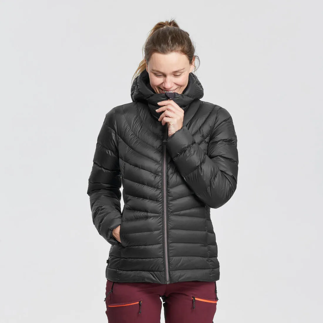 Women’s Mountain Trekking Down Jacket w/ Hood -10°C - MT500