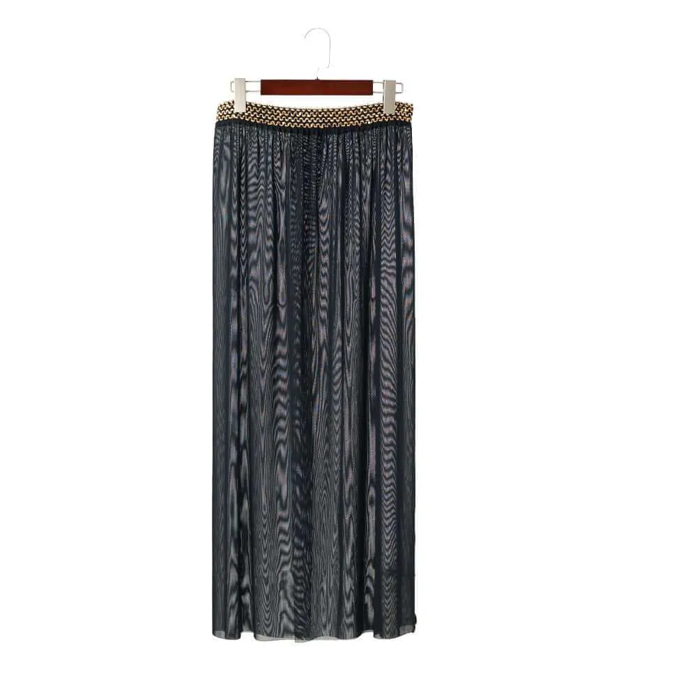 Women's Plus Size Breathable Mesh Split Beach Skirt